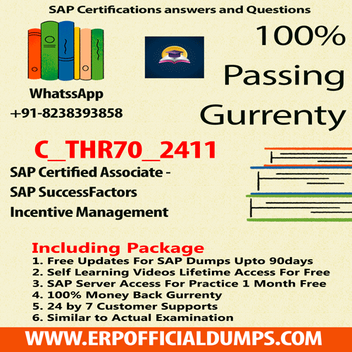SAP SuccessFactors Incentive Management Certification C_THR70_2411