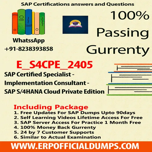 sap s 4hana cloud private edition E_S4CPE_2405